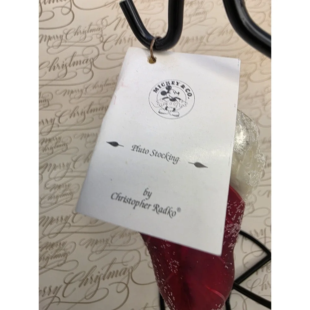 1998 Christopher Radko Disney Pluto Stocking 98-DIS-07 Ornament 7